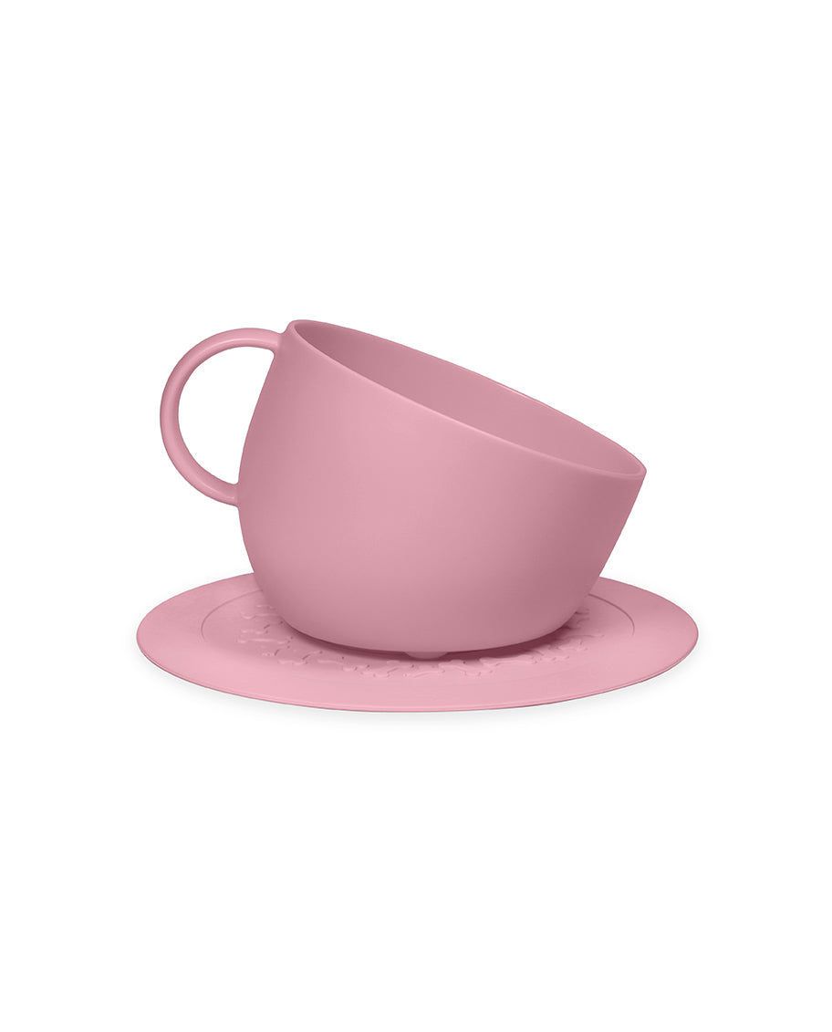 United Pets “Set Cup” – Grote antislip bak + mat - Roze