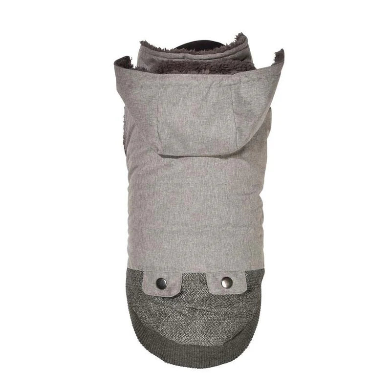Jas Lucky Grijs wind- & waterafstotende hondenjas met voering
