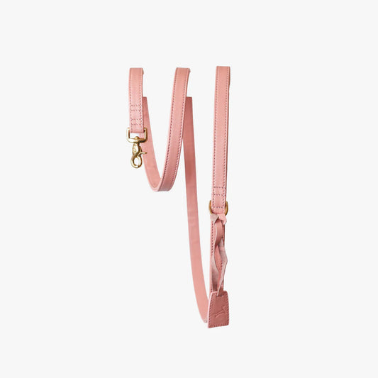 Luxe hondenlijn roze messing hardware
