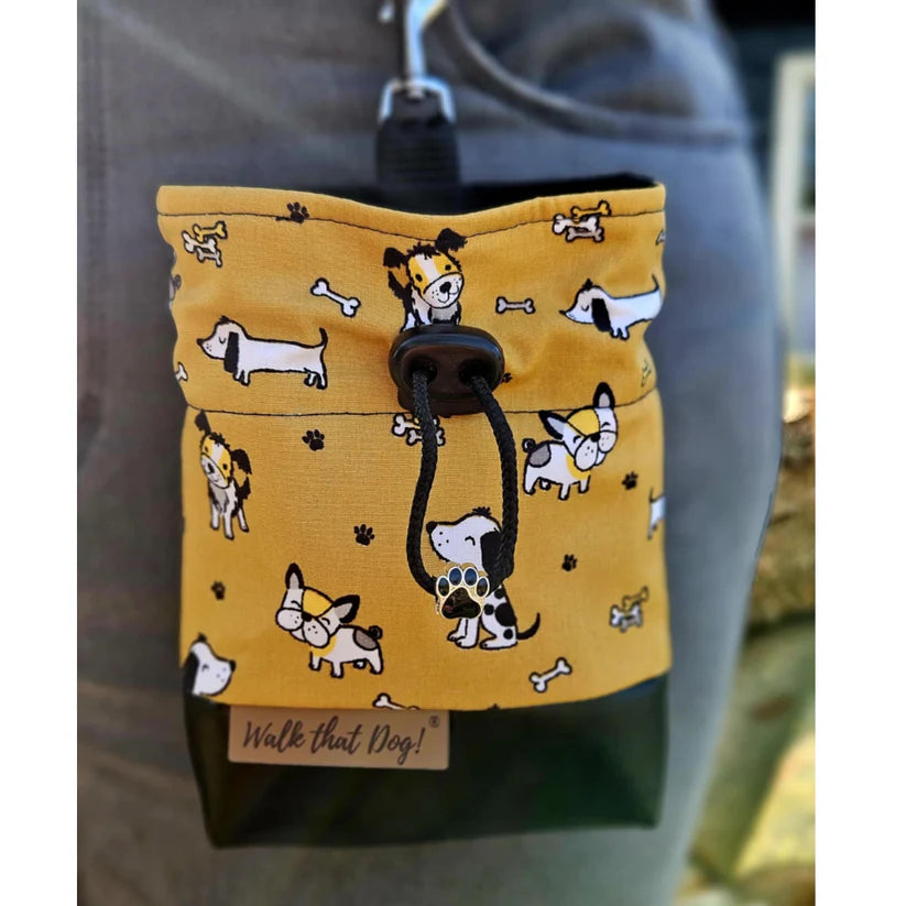 Beloningstasje “Happy Doggies” – Handgemaakt Train-&-Snack Zakje