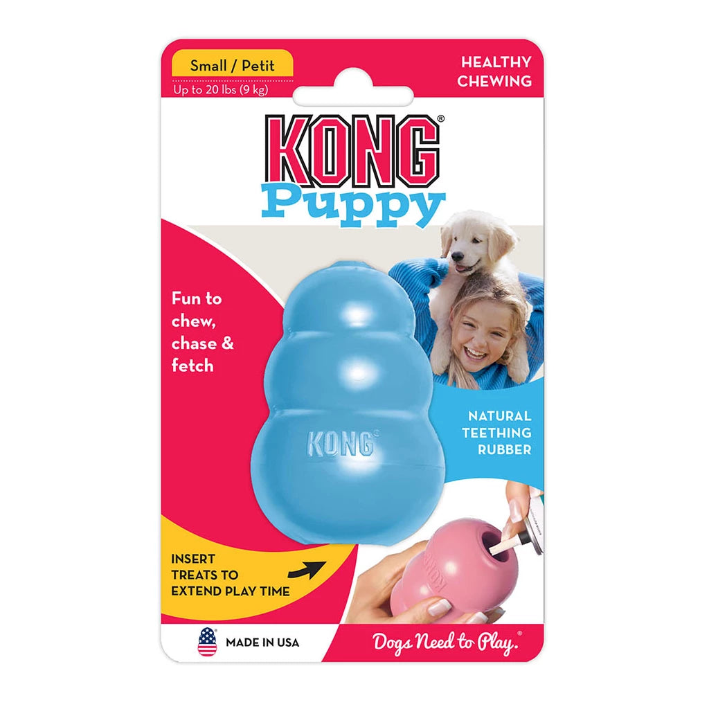 KONG Puppy Assorti Hondenspeeltje van Zacht Rubber – Alle Maten