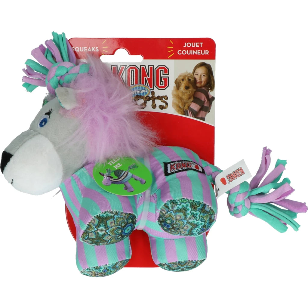 KONG Knots Carnival Leeuw S/M pluche hondenspeelgoed