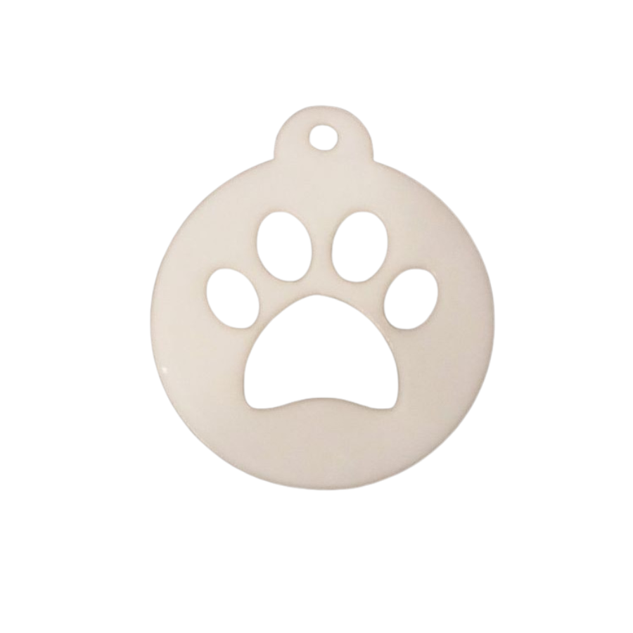 Coffee Stencil – Food-safe koffiesjabloon (90 mm) voor cappuccino/latte art, poot