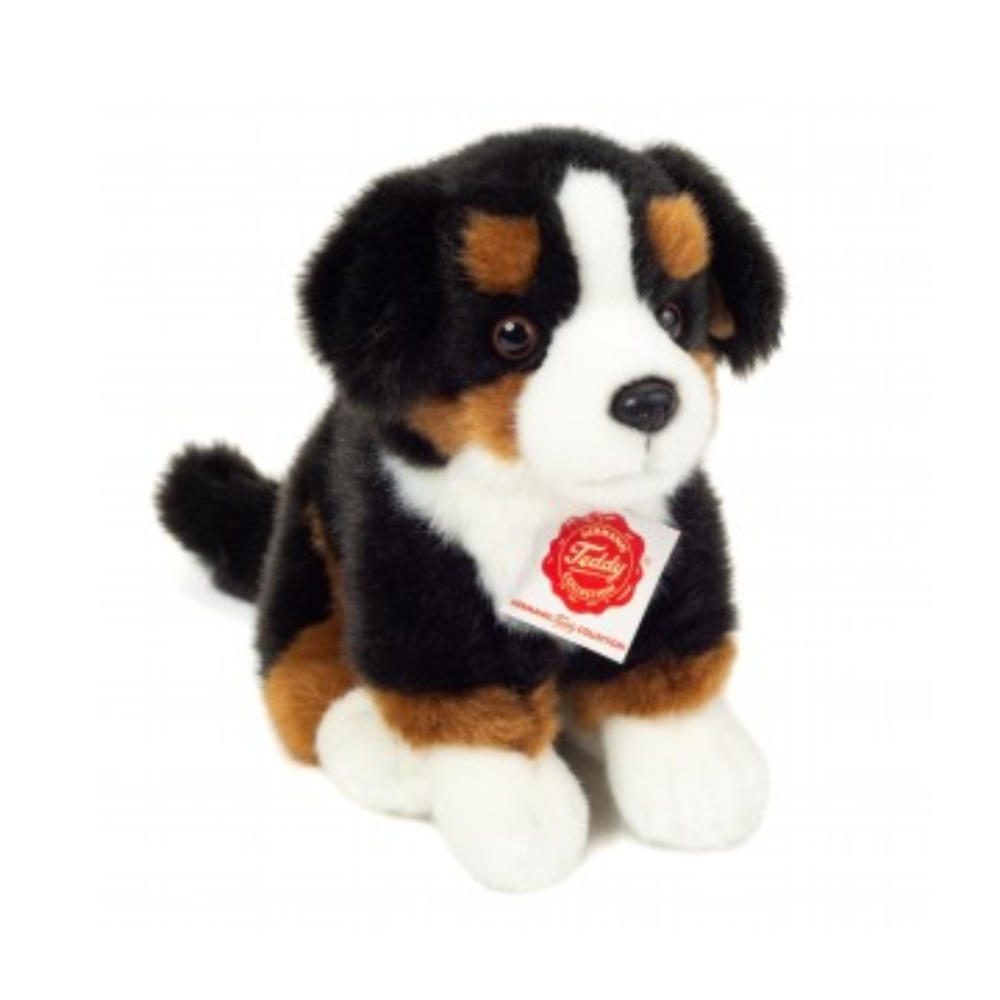 Hermann Teddy Berner Sennenhond zittend 21 cm – premium pluche hondenknuffel