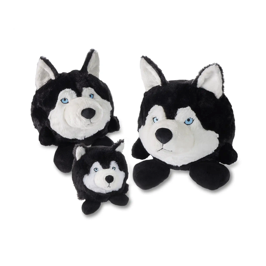 Plush Ball Henry Husky Zachte Hondenknuffel zonder Pieper