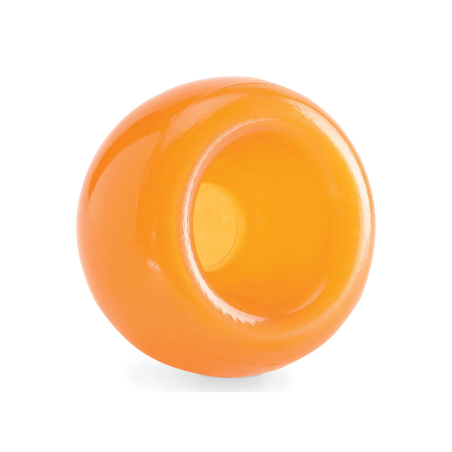 Outward Hound Orbee-Tuff Snoop L oranje interactief hondenspeeltje voor snacks en mentale uitdaging.