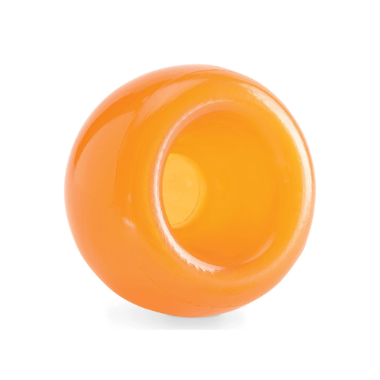 Outward Hound Orbee-Tuff Snoop L oranje interactief hondenspeeltje voor snacks en mentale uitdaging.