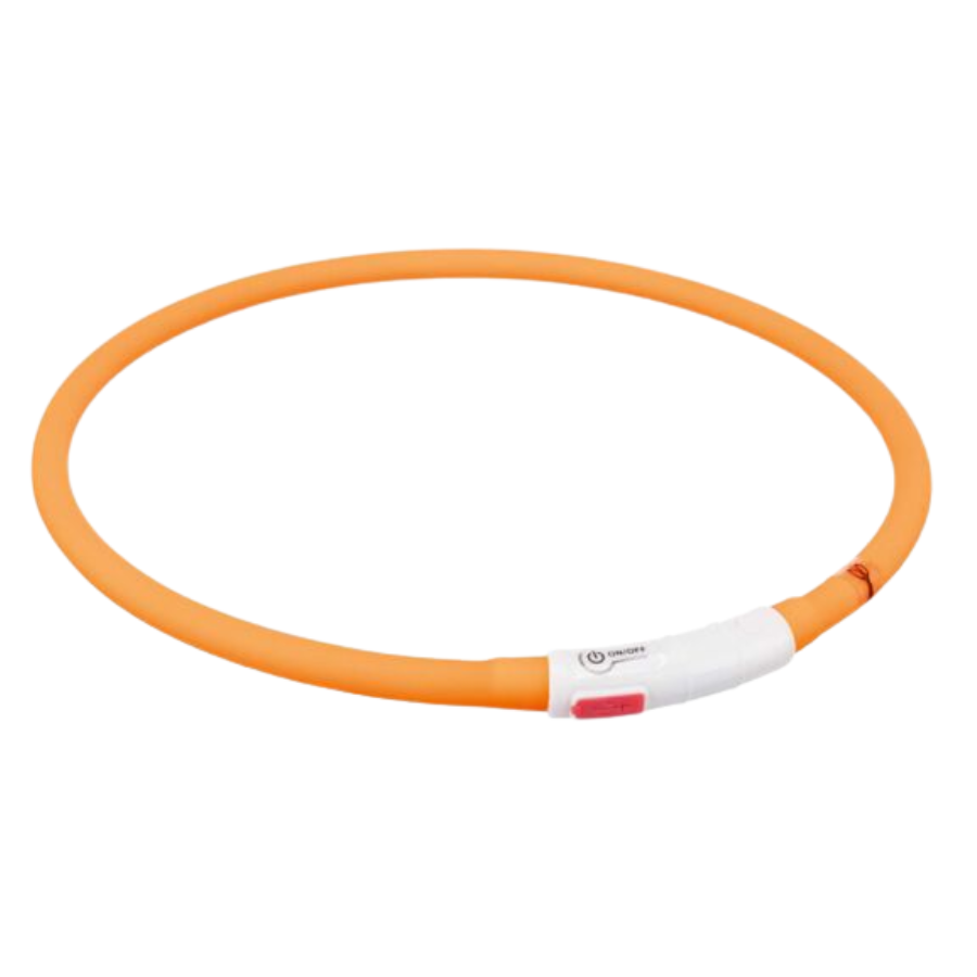 Trixie USB Flash Light Band — Veiligheid & zichtbaarheid (oranje)