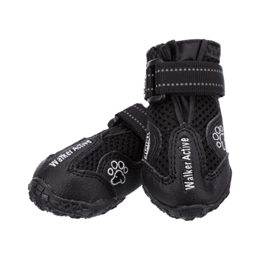 Trixie Walker Active pootbescherming – antislip hondenschoenen zwart