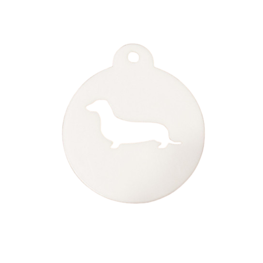 Coffee Stencil – Food-safe koffiesjabloon (90 mm) voor cappuccino/latte art
