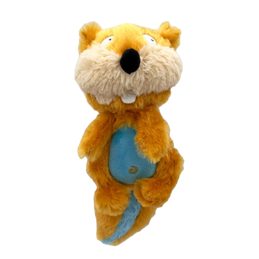 Lulubelles Power Plush Skipper Squirrel Large pluche hondenspeeltje in eekhoornvorm met pieper.