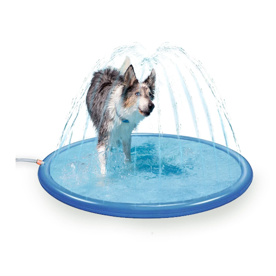 CoolPets Splash Sprinkler Pad voor Honden – Verkoelende Waterspeelmat 100 cm en 150 cm
