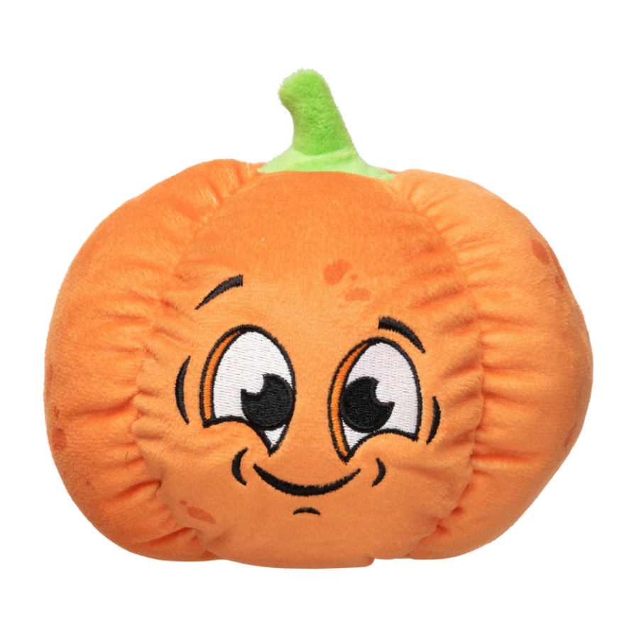 FuzzYard Percy Pumpkin S pluche hondenspeeltje in halloween thema met pieper.