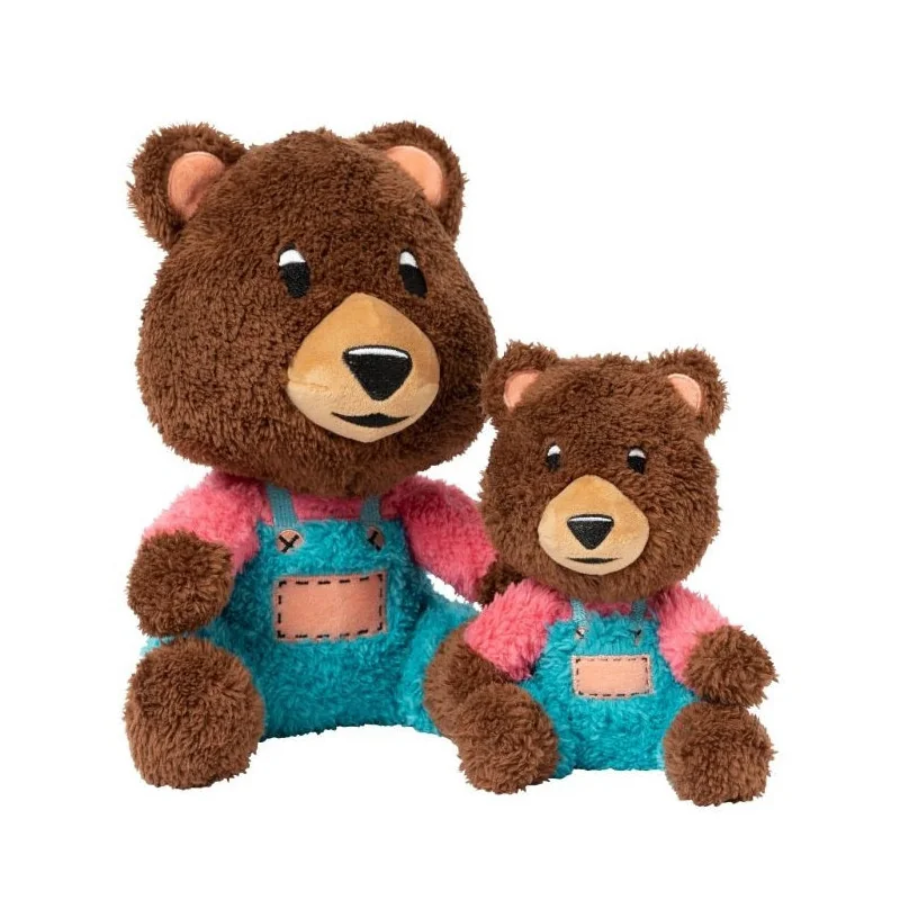 FuzzYard Fuzz Bear L pluche hondenspeeltje met pieper in teddybeer vorm, 26 cm.