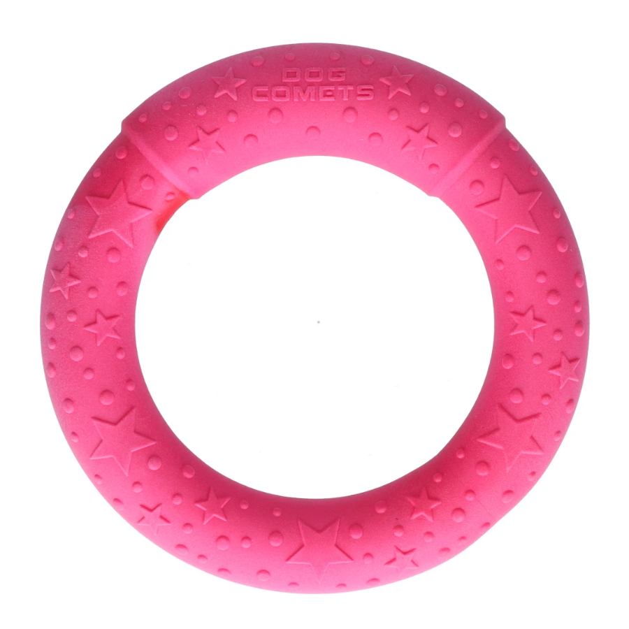 Dog Comets UFO Ring Roze Hondenspeeltje van TPR Schuimrubber