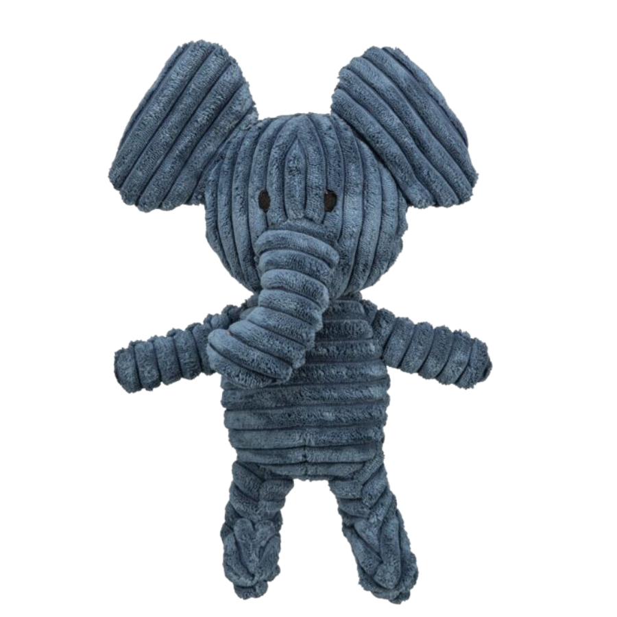 Trixie olifant pluche hondenspeeltje van polyester, 27 cm.
