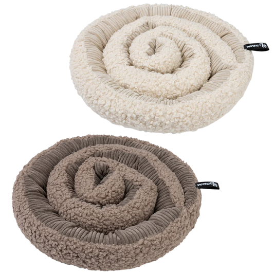 District 70 SWIRL snuffelmat voor honden van ribstof en teddy stof voor mentale stimulatie.