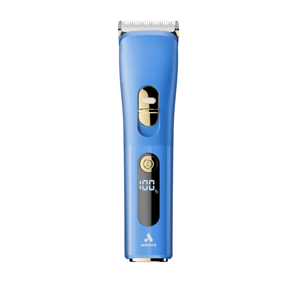 Andis enVISION Cordless Clipper Pet accu tondeuse met titanium-keramisch scheerblad en opzetkammen.