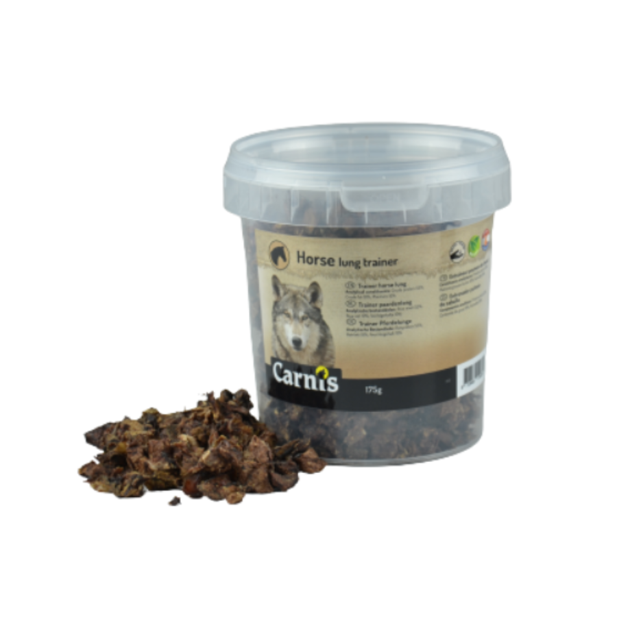 Carnis Trainer Paardenlong 175 g – knapperige trainers van 100% paard voor honden