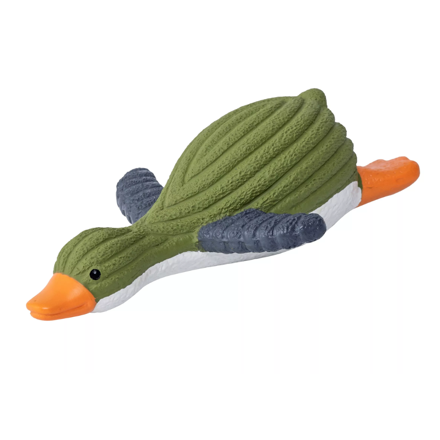 Quapas Fun gans latex hondenspeeltje met pieper en ribbeltextuur