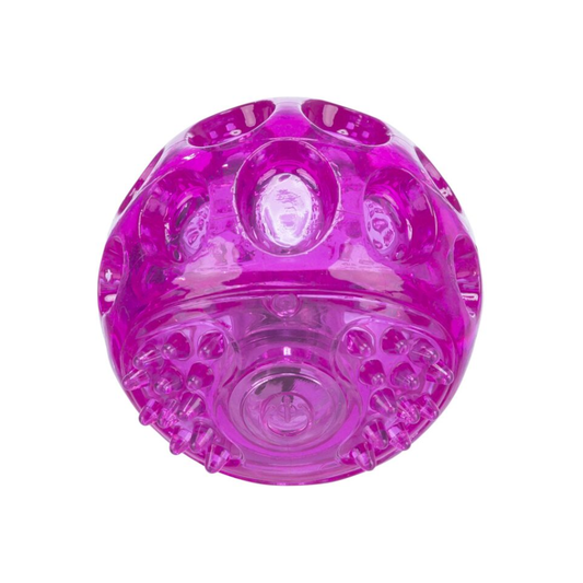 Trixie knipper-bal TPR – lichtgevende hondenbal die activeert bij stuiteren (6 cm / 7,5 cm)