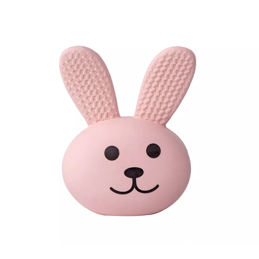 Quapas! Fun konijnenhoofd – latex hondenspeelgoed met pieper (6,8×8,8 cm