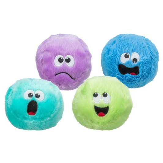 Trixie pluche bal assorti Ø10 cm – zachte honden speelbal (diverse motieven)