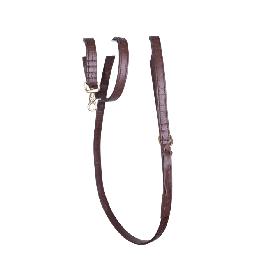 The Dog Musthaves Hondenlijn – Klassiek Croco met messing afwerking
