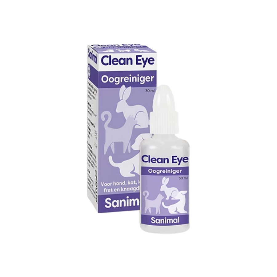 Sanimal Clean Eye Oogreiniger 30 ml voor hond en kat