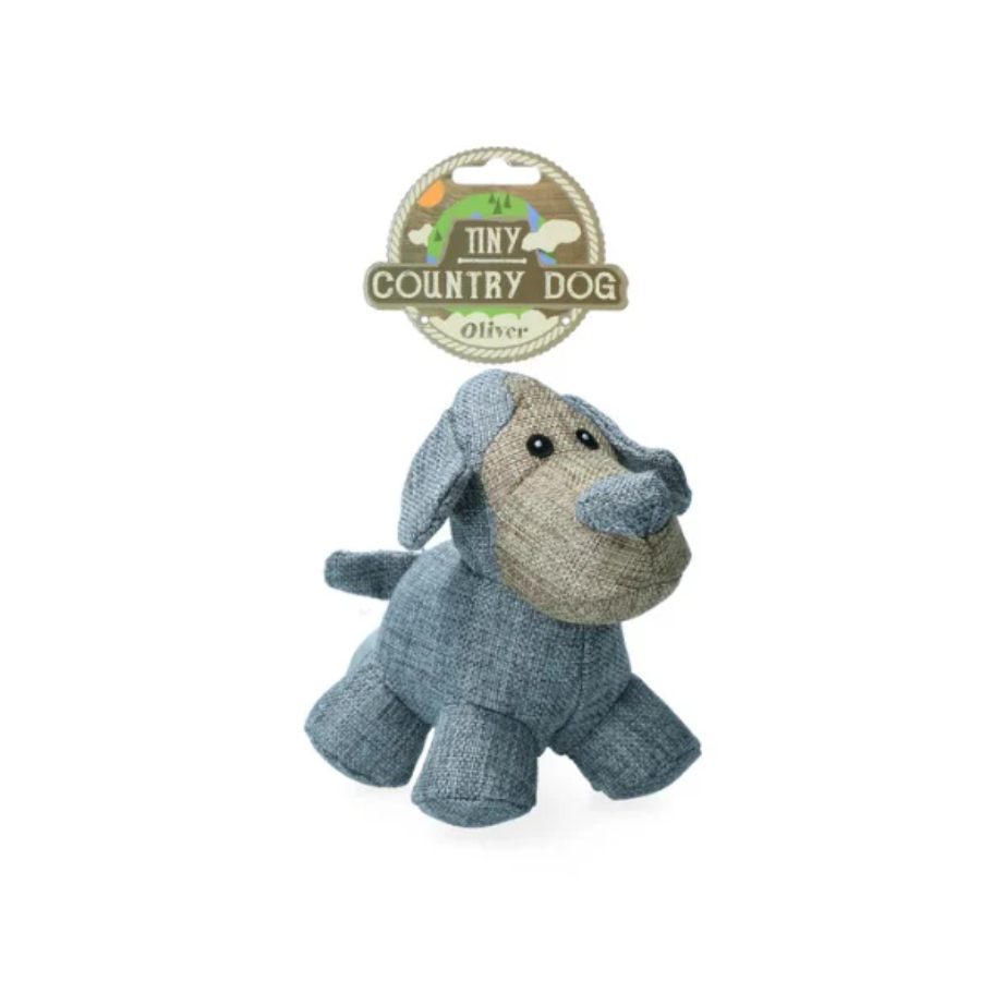 Country Dog Tiny Oliver – stoere hondenknuffel met pieper
