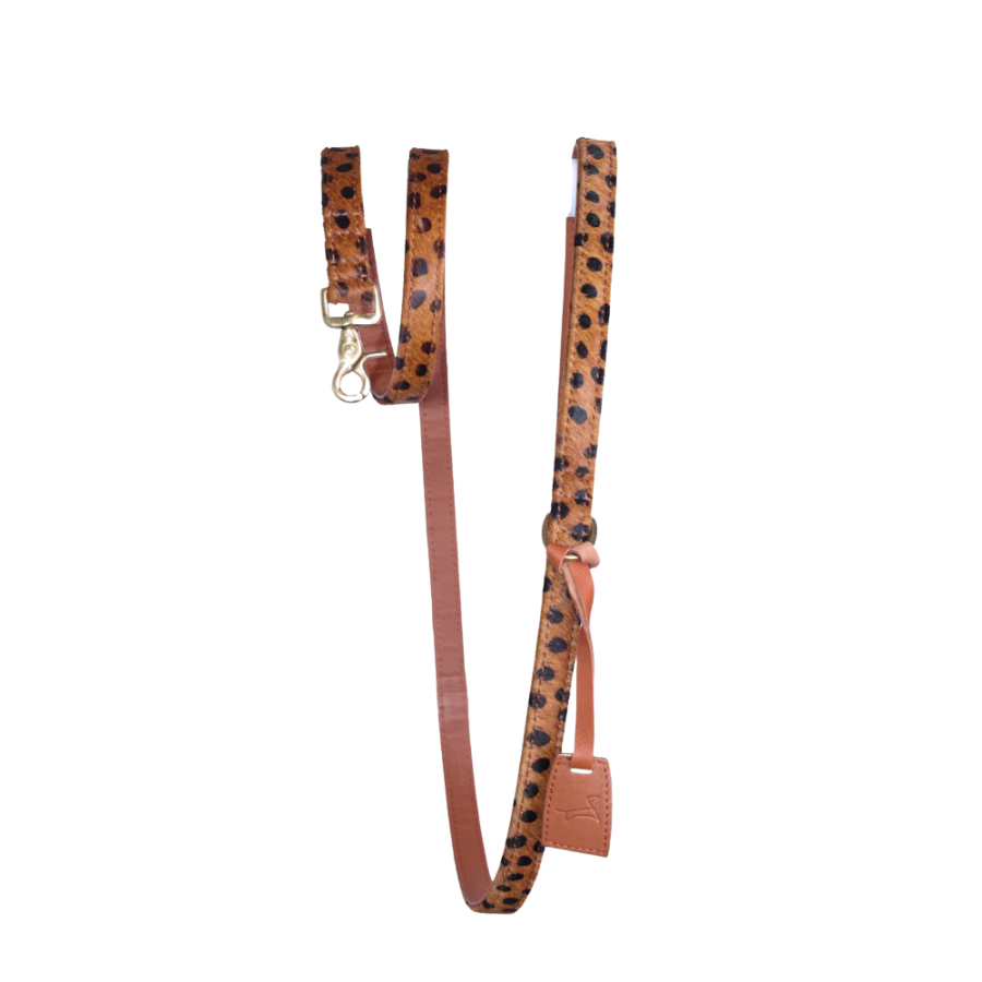 The Dog Musthaves Hondenlijn – Klassiek Cheetah met messing afwerking