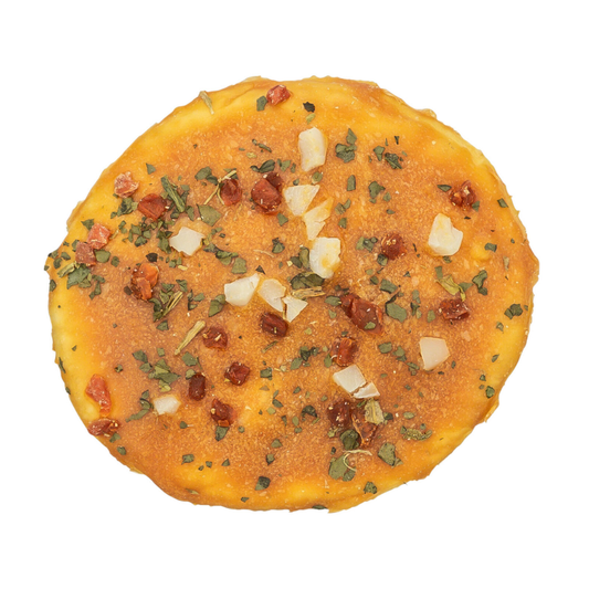 Trixie Denta Fun pizza met kippenborst Ø8 cm – kauwsnack van runderhuid (20% kip)