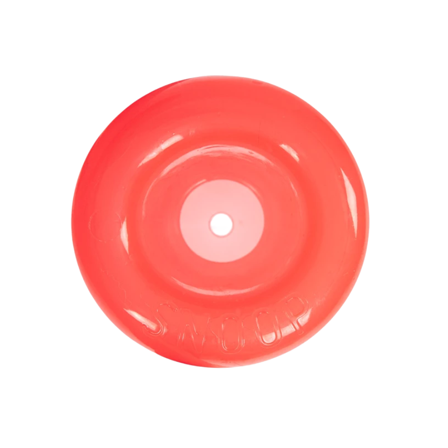 Outward Hound Orbee-Tuff Lil’ Snoop S rood interactief hondenspeeltje voor snacks en mentale uitdaging.