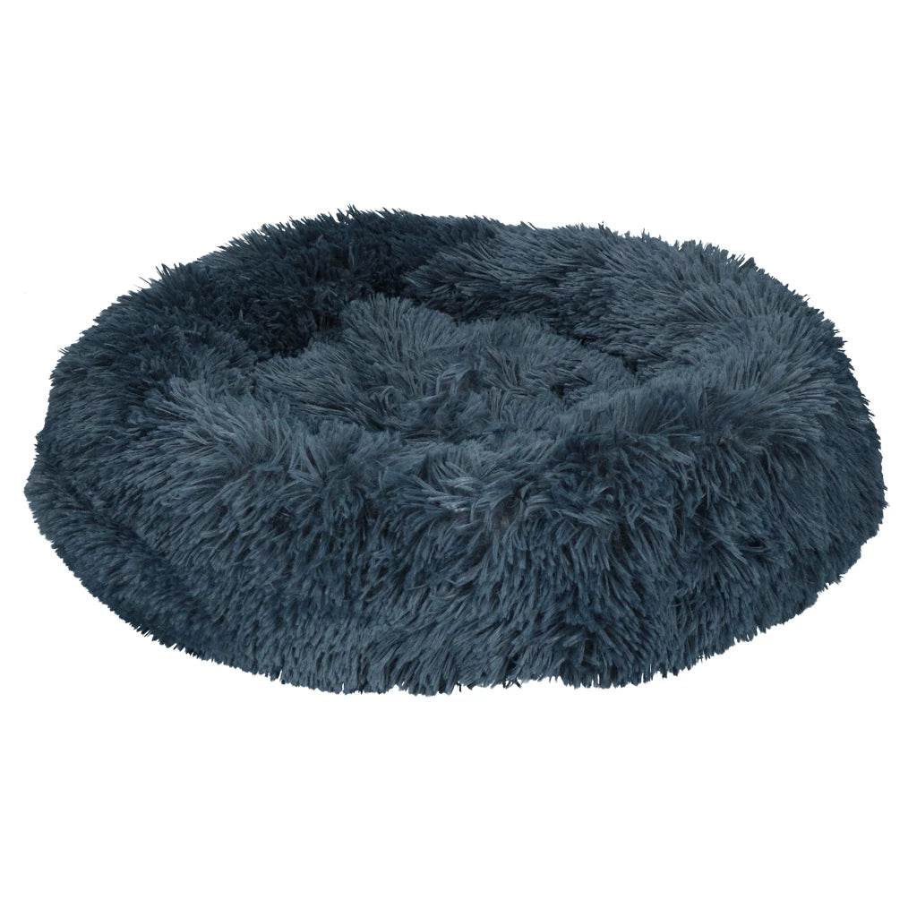 Let's Sleep Donut Donkergrijs – Fluffy Donut Mand voor Hond & Kat (M t/m XXL)