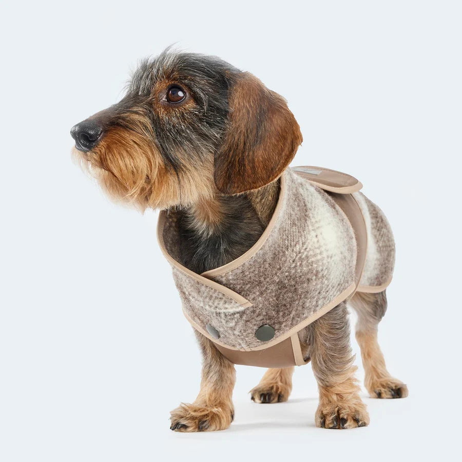 Leopold’s Finest Loden Hondenjas Karo Bruin – Voor Teckels & Kleine Honden