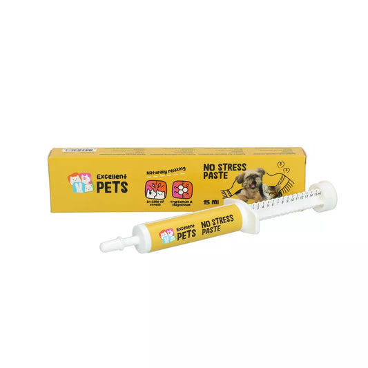 Excellent Pets No Stress Paste 15 ml – kalmerende pasta voor hond en kat met L-tryptofaan en magnesium
