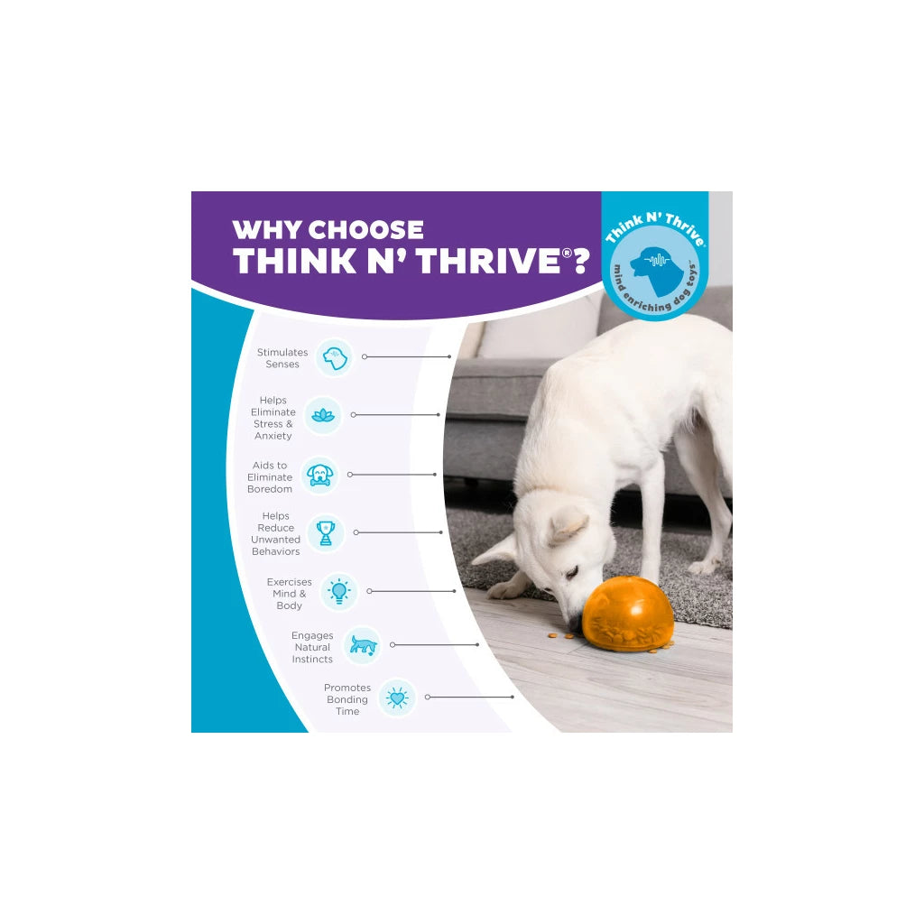 Outward Hound Orbee-Tuff Snoop L Oranje Interactief Snackspeeltje voor Honden