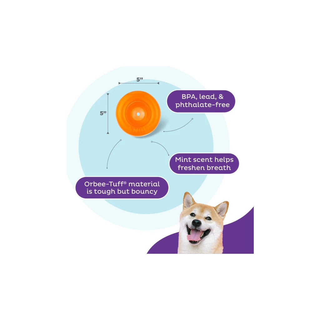 Outward Hound Orbee-Tuff Snoop L Oranje Interactief Snackspeeltje voor Honden