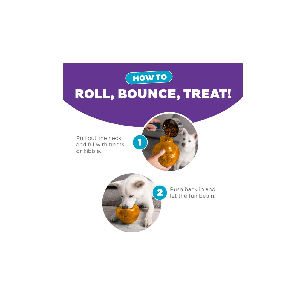 Outward Hound Orbee-Tuff Snoop L Oranje Interactief Snackspeeltje voor Honden