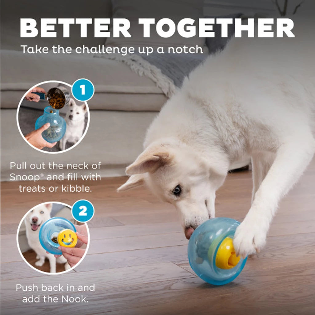 Outward Hound Orbee-Tuff Nooks Geel Interactief Snackspeeltje voor Honden