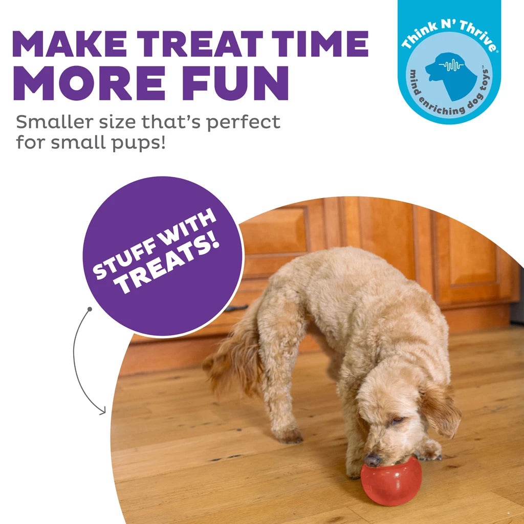 Outward Hound Orbee-Tuff Lil’ Snoop S Rood Interactief Snackspeeltje voor Honden