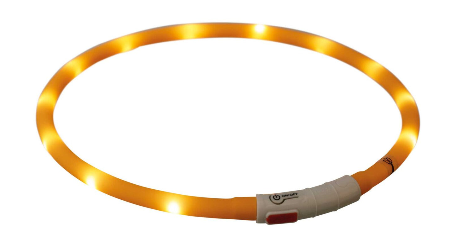 Verlichtende halsband USB Trixie