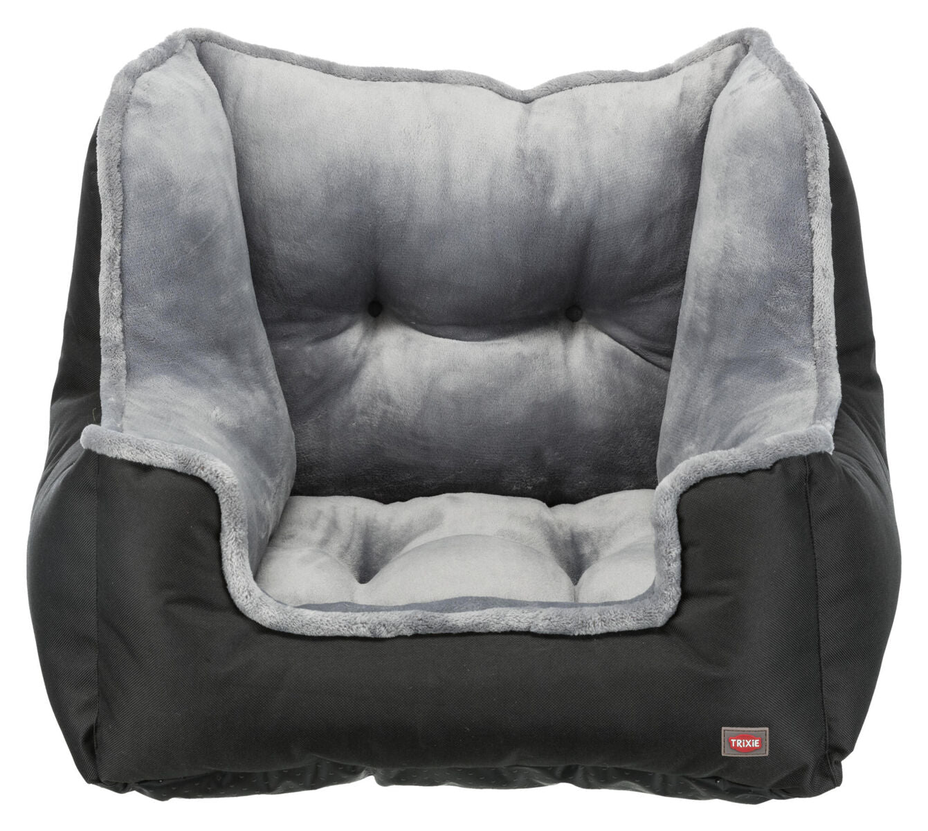Trixie Autostoel Pluche Zwart – Luxe comfort voor onderweg