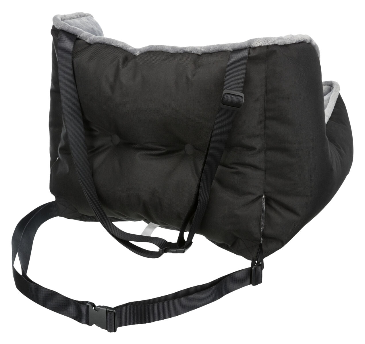 Trixie Autostoel Pluche Zwart – Luxe comfort voor onderweg