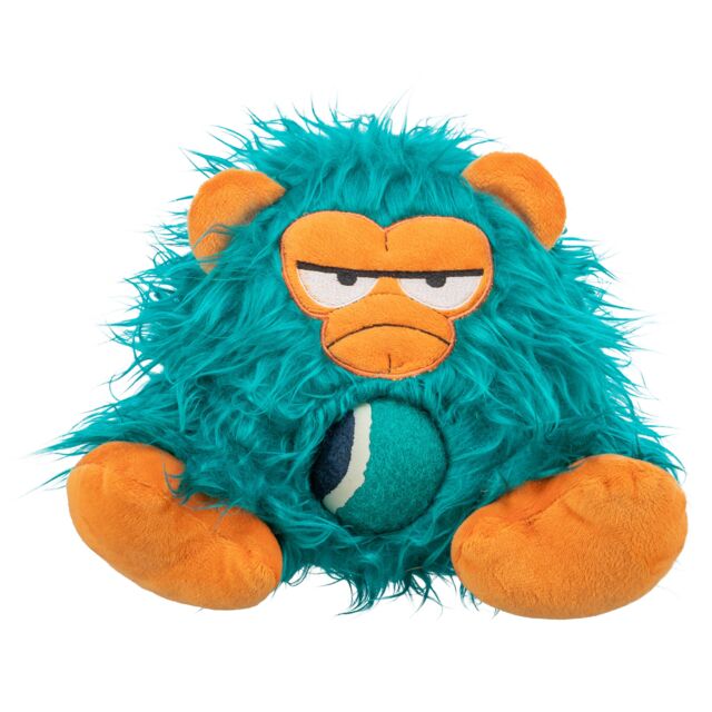 Trixie Monster met Tennisbal pluche hondenspeelgoed met pieper en uitneembare bal