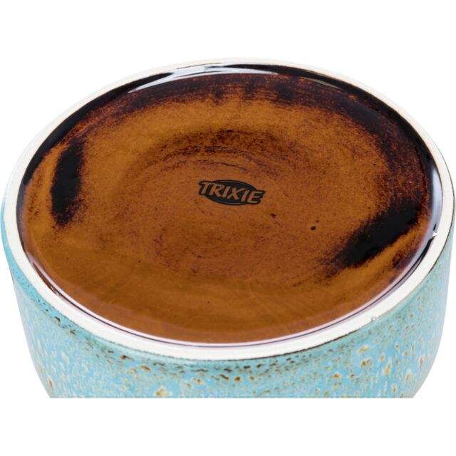 Trixie Keramische voer- en waterbak – Blauw Retro