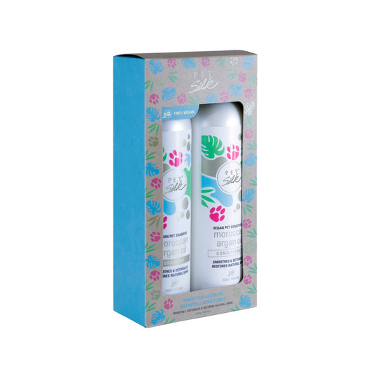 Pet Silk Vegan Moroccan Argan Oil Kit Shampoo & Conditioner productfoto