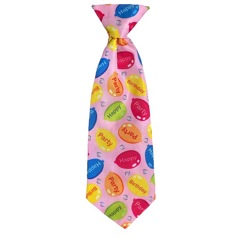 Huxley & Kent Hondenstropdas Party Time Roze | Verjaardagsaccessoire