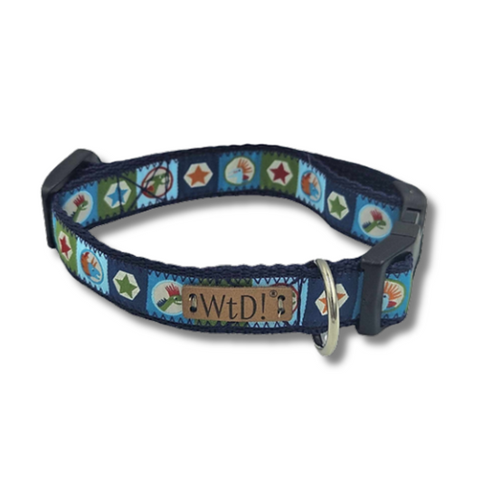 Walk That Dog Dinopunks halsband in 20 mm