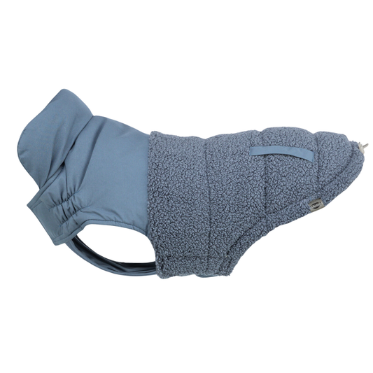 Trixie Strong Ajou hondenjas blauw met geïntegreerd tuig – winterjas voor honden